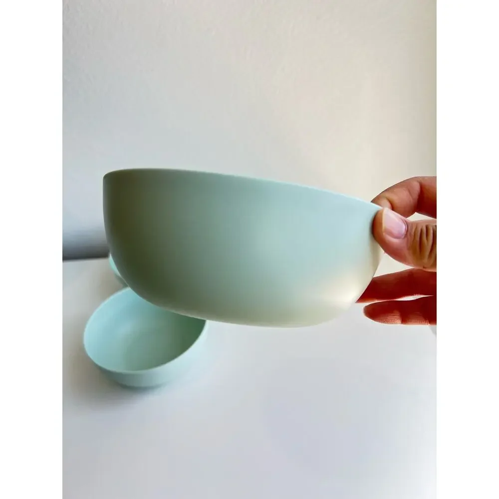 NEW 12pcs Room Essentials Plastic Dinner Plates Cereal Bowls cups Set Sea Moss